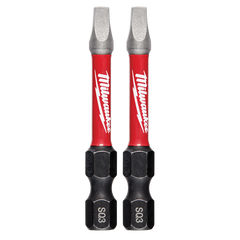 Milwaukee - SHOCKWAVE Power Bit Square Recess #3 50mm (2") 2Pk | 48324910