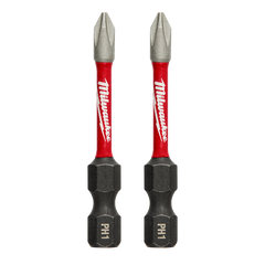 Milwaukee - SHOCKWAVE Power Bit Phillips #1 50mm (2") 2pk | 48324961
