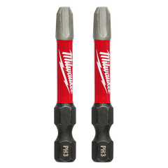 Milwaukee - SHOCKWAVE Power Bit Phillips #3 50mm (2") 2pk | 48324963