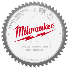Milwaukee - Metal saw Blade 203mm (8") 50T - Thin Metal | 48404520