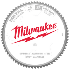 Milwaukee - 355mm (14") 72T Metal & Stainless Circular Saw Blade | 48408505