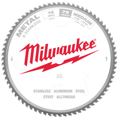 Milwaukee - Metal saw blade 355mm (14") 72T Medium Metal & Stainless | 48408505