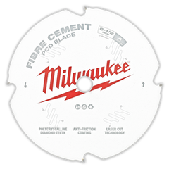 Milwaukee - 6-1/2" 165mm 4T Fibre Cement Circular Saw Blade PCD | 48408675