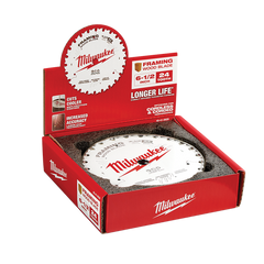 Milwaukee - 6-1/2" 165mm 24T Framing Blade - Counter Box 10 x 1pc | 48418620