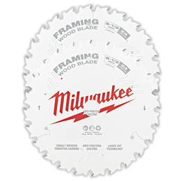 Milwaukee - 6-1/2" 165mm 24T Wood Circular Saw Blade Framing 2 Pack | 48418621