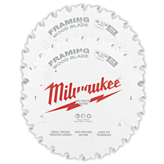 Milwaukee - 6-1/2" 165mm 24T Wood Circular Saw Blade Framing 2 Pack | 48418621