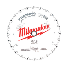 Milwaukee - 7-1/4" 184mm 24T Framing Blade - Counter Box 10 x 1pc | 48418720
