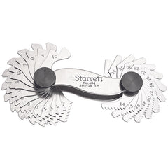 Starrett - SCREW PITCH GAGE- 3-1/2 -36 TPI- 28 LEAVES | 484