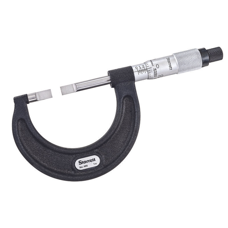 Starrett - Blade Type Micrometer 0-1in Range .001in Grad | 486P-1