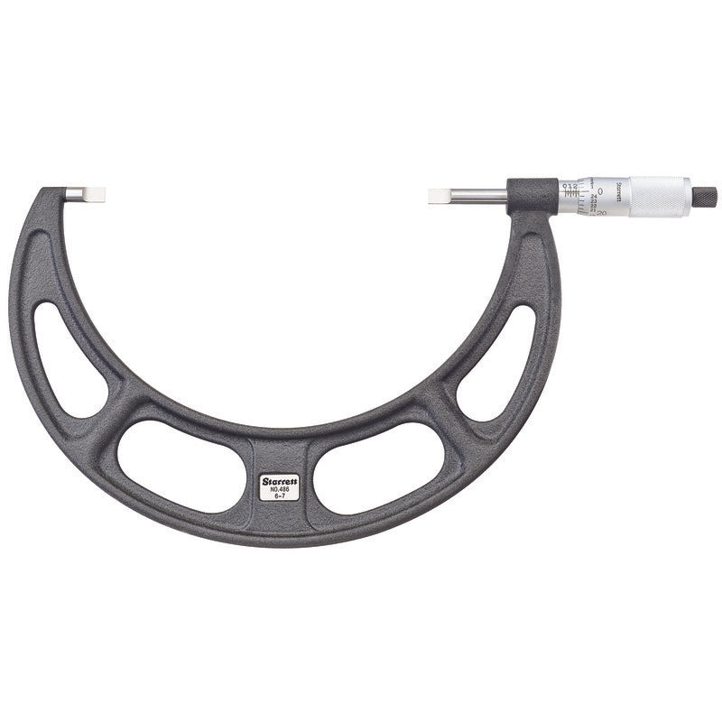Starrett - Blade Type Micrometer 6-7in Range  .001in Grad | 486P-7
