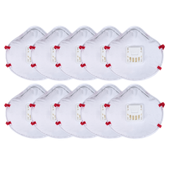 Milwaukee - N95 Disposable Valved Respirators 10 Pack | 48734014