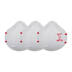 Milwaukee - N95 Disposable Respirators 3 Pack | 48734032
