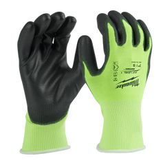 Milwaukee - Cut 1(A) High Visibility Polyurethane (PU) Dipped Gloves 1 Pack - S | 48738910