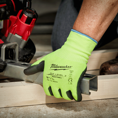 Milwaukee - Cut 2(B) High Visibility Polyurethane (PU) Dipped Gloves 1 Pack - XL | 48738923