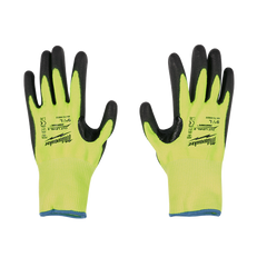 Milwaukee - Cut 2(B) High Visibility Polyurethane (PU) Dipped Gloves 1 Pack - XL | 48738923