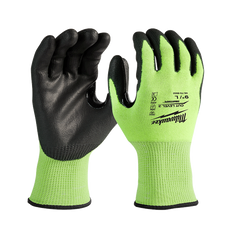 Milwaukee - Cut 3(C) High Visibility Polyurethane (PU) Dipped Gloves 1 Pack - M | 48738931