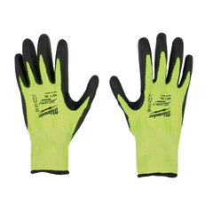 Milwaukee - Cut 3(C) High Visibility Polyurethane (PU) Dipped Gloves 1 Pack - M | 48738931