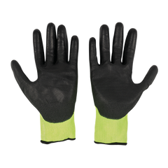 Milwaukee - Cut 3(C) High Visibility Polyurethane (PU) Dipped Gloves 1 Pack - M | 48738931