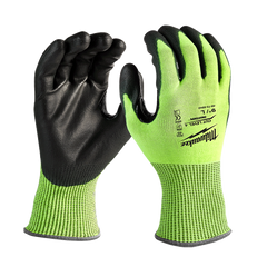 Milwaukee - Cut 4(D) High Visibility Polyurethane (PU) Dipped Gloves 1 Pack - S | 48738940