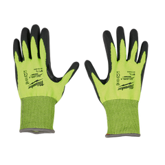 Milwaukee - Cut 4(D) High Visibility Polyurethane (PU) Dipped Gloves 1 Pack - S | 48738940