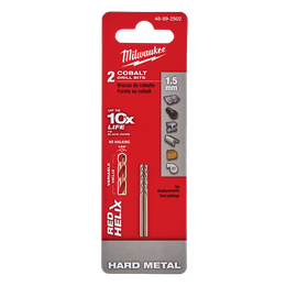 RED HELIX™ Cobalt Drill Bit 1.5mm 2Pkt | 48892502