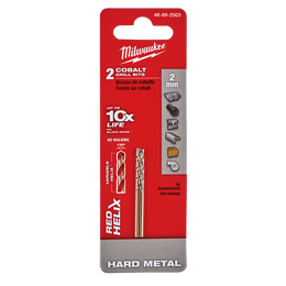 RED HELIX™ Cobalt Drill Bit 2mm 2Pkt | 48892503