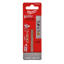 RED HELIX™ Cobalt Drill Bit 2.5mm 2Pkt | 48892504