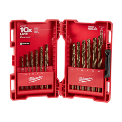 Milwaukee - Reduced Helix Cobalt Drill Bit 19Pc Set 1mm - 1.5mm - 2mm - 2.5mm - 3mm - 3.5mm - 4mm - 4.5mm - 5mm - 5.5mm - 6mm - 6.5mm - 7mm - 7.5mm - 8mm - 8.5mm - 9mm - 9.5mm - 10mm | 48892530