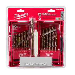 RED HELIX™ Cobalt Drill Bit 25Pc Kit
1mm, 1.5mm, 2mm, 2.5mm, 3mm, 3.5mm, 4mm, 4.5mm, 5mm, 5.5m,m 6mm, 6.5mm, 7mm, 7.5mm, 8mm, 8.5mm, 9mm, 9.5mm, 10mm, 10.5mm,11mm, 11.5mm, 12mm, 12.5mm, 13mm | 48892531