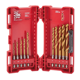 SHOCKWAVE™ Red Helix Titanium Drill Set 10 Pce Kit
3mm, 3.5mm, 4mm, 4.5mm, 5mm, 6mm, 7mm, 8mm, 9mm, 10mm | 48894859