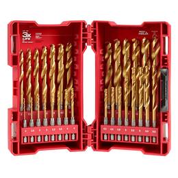 Milwaukee - SHOCKWAVE™ Red Helix Titanium Drill Set 29 Pce Kit | 48894862