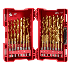 Milwaukee - SHOCKWAVE™ Red Helix Titanium Drill Set 29 Pce Kit | 48894862