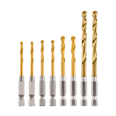 Milwaukee - Shockwave Red Helix Titanium Drill Bit Rivet Size Set 8 Pack 2 x 3mm - 2 x 3.2mm - 2 x 4.2mm - 2 x 4.8mm | 48894868