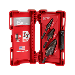 Milwaukee - Shockwave Step Drill Set (1) 4-12mm 9 Hole - (1) 4-20mm 9 Hole - (1) 4-30mm 12 Hole | 48899266