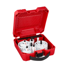 Milwaukee - Hole Dozer General Purpose Hole Saw Kit AU 19 Pce 16mm - (2) 20mm - 22mm - (2) 25mm - 32mm - 40mm - (2) 51mm - 54mm - 64mm - 76mm - 89mm - 92mm - (2) Arbors - (2) Pilot Bits | 49224035