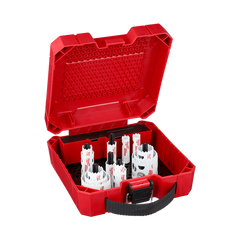 Milwaukee - Hole Dozer Electricians Hole Saw Kit AU 18 Pce (2) 16mm - (2) 20mm - (2) 22mm - (2) 25mm - (2) 32mm - (2) 40mm - (2) 51mm (2) Arbors - (2) Pilot Bits | 49224097