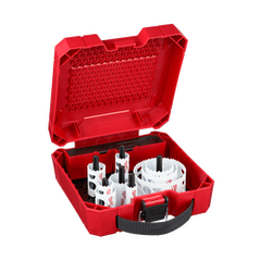 Milwaukee - Hole Dozer™ Plumbers Hole Saw Kit AU 14 Pce19mm, (2) 25mm, 32mm, 35mm, 40mm, 44mm, 51mm, 64mm, 92mm(2) Arbors, (2) Pilot | 49224151