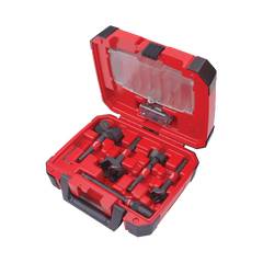 Milwaukee - SwitchBlade Selffeed Kit - 35mm - 38mm - 54mm & 65mm - 140mm Quik-Lok Extension Bit - Replacement Blades - 4 X Feed Screws - 4 X Set Screws - 1 X HEX Wrench | 49225100