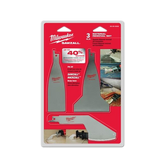 Milwaukee - Material Removal Blade Set 3 Pce | 49225403