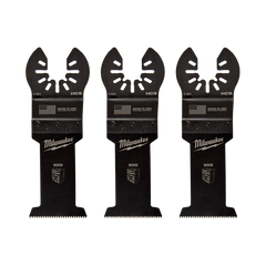 Milwaukee - 35mm (1 3/8") High Carbon Steel Wood Blades 3Pk - Open-Lok | 49251103