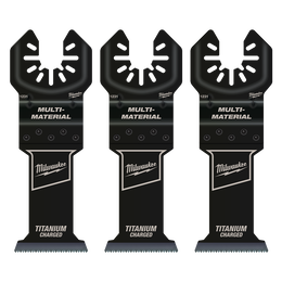 Milwaukee - 35mm (1 3/8") Titanium Enhanced Bi-Metal Multi-Material Blades 3Pk, Open-Lok™ | 49251233