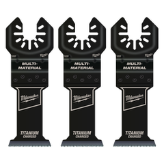 Milwaukee - 35mm (1 3/8") Titanium Enhanced Bi-Metal Multi-Material Blades 3Pk, Open-Lok™ | 49251233