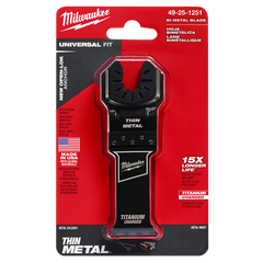 Milwaukee - 28mm (1-1/8") Titanium Enhanced Bi-Metal Metal Blade - Open-Lok | 49251251