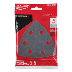 Milwaukee - 120 Grit Sand Paper 6Pk, Open-Lok™ | 49252120