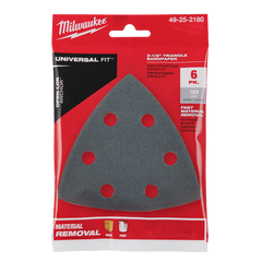 Milwaukee - 180 Grit Sand Paper 6Pk - Open-Lok | 49252180