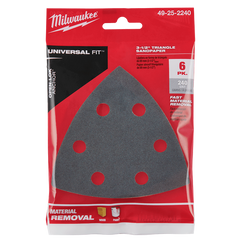 Milwaukee - 240 Grit Sand Paper 6Pk - Open-Lok | 49252240