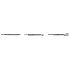 Milwaukee - Milwaukee - SDS Plus Chisel 3PC Set
(1) Point Chisel 250mm, (1) Flat Chisel 250 x 20mm, (1) Scaling Chisel 250 x 40mm | 4932430001