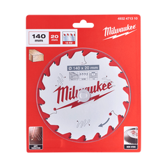 Milwaukee - 5-1/2" 140mm 18T Wood Circular Saw Blade Framing for M12™ Cordless Circ Saws (replaces 4932430719) | 4932471310