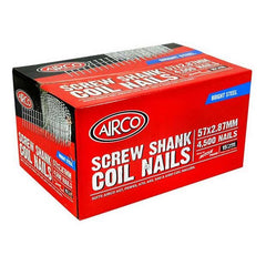 Airco - AC57S287-Screw Shank Bright BDP Coil Nail - Ctn Qty 4500 | YA56284