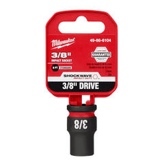 Milwaukee - SHOCKWAVE™ 3/8" Drive 3/8" Standard 6 Point Impact Socket | 49666104